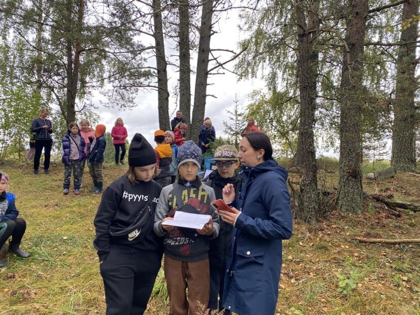 3b klass osales võistlusmängul "Tunne loodust ja leia rada"