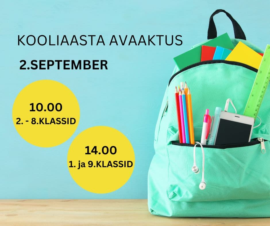 Kooliaasta avaaktus 2.september