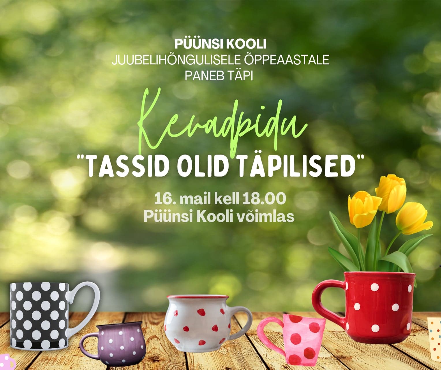 Püünsi Kooli kevadpidu "Tassid olid täpilised..."