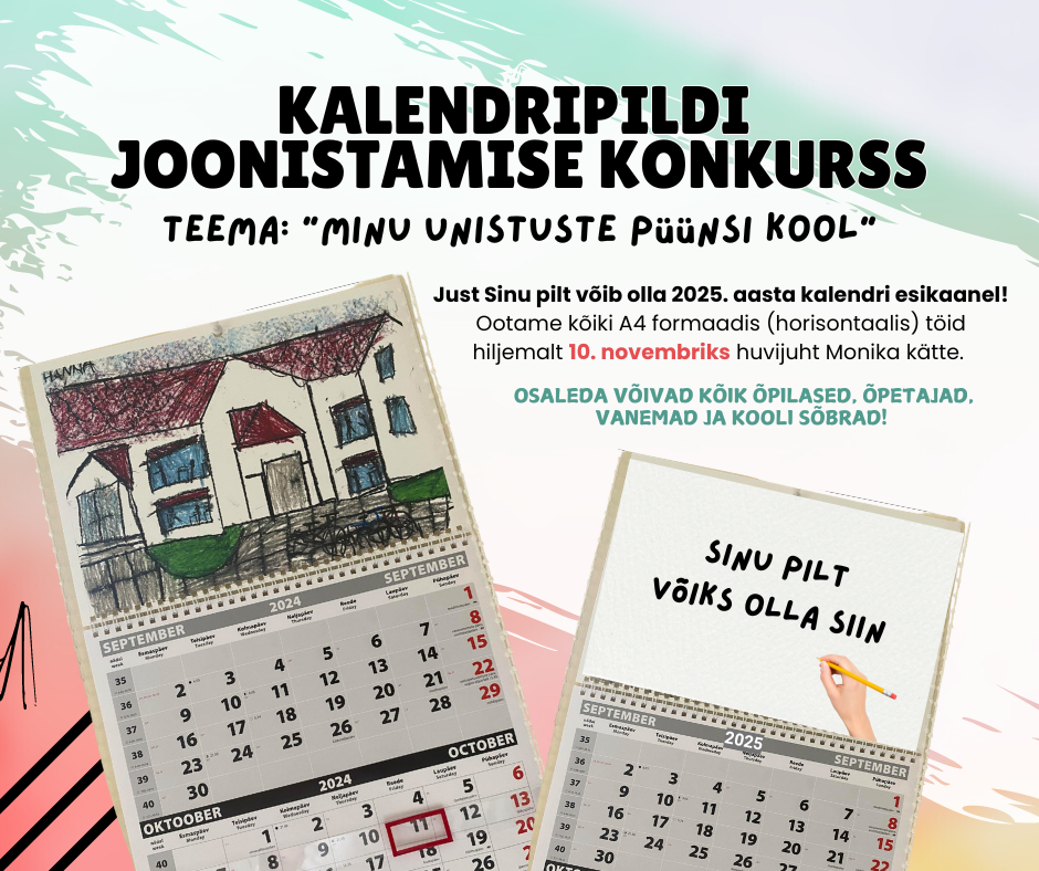 Alanud on kalendripildi joonistamise konkurss! 