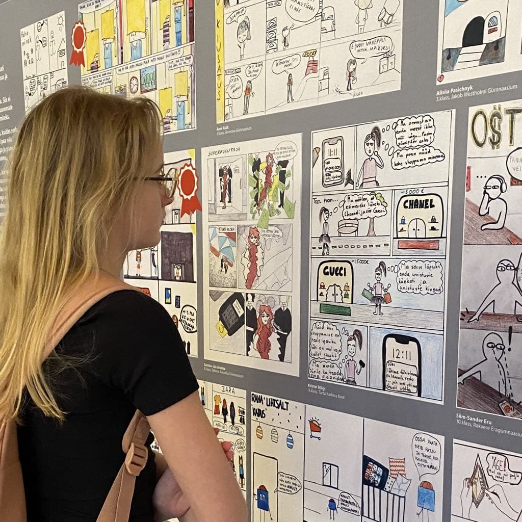 Rahatarkuse koomiksinäitus "Raharöövlid"