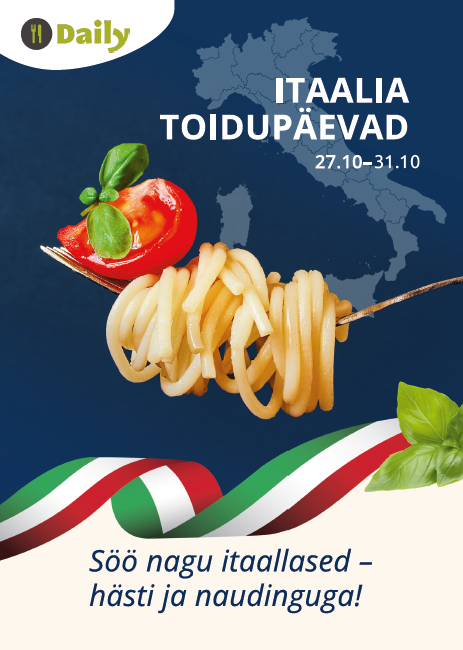 27.10-31.10 toimuvad Daily koolisööklates Itaalia teemapäevad